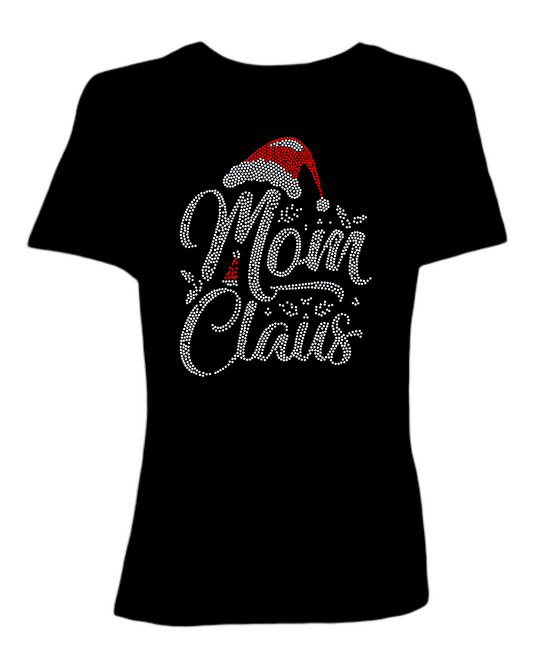 Mom Claus Spangled Women’s Relaxed Crew Neck T-Shirt