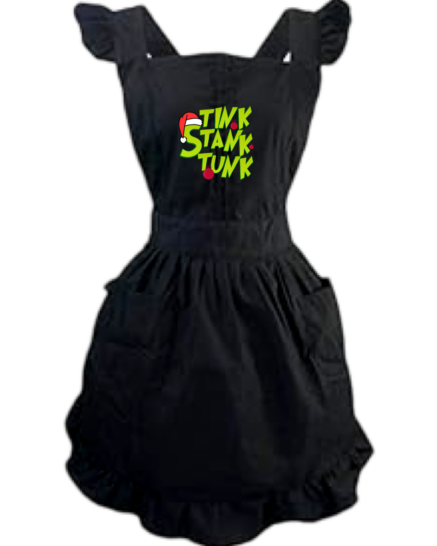 Stink Stank Stunk Retro Ruffle Apron