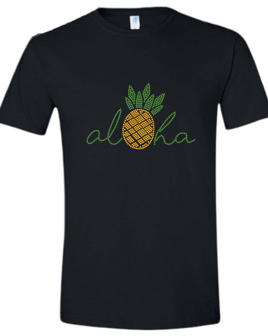 Aloha Rhinestone Unisex T-Shirt