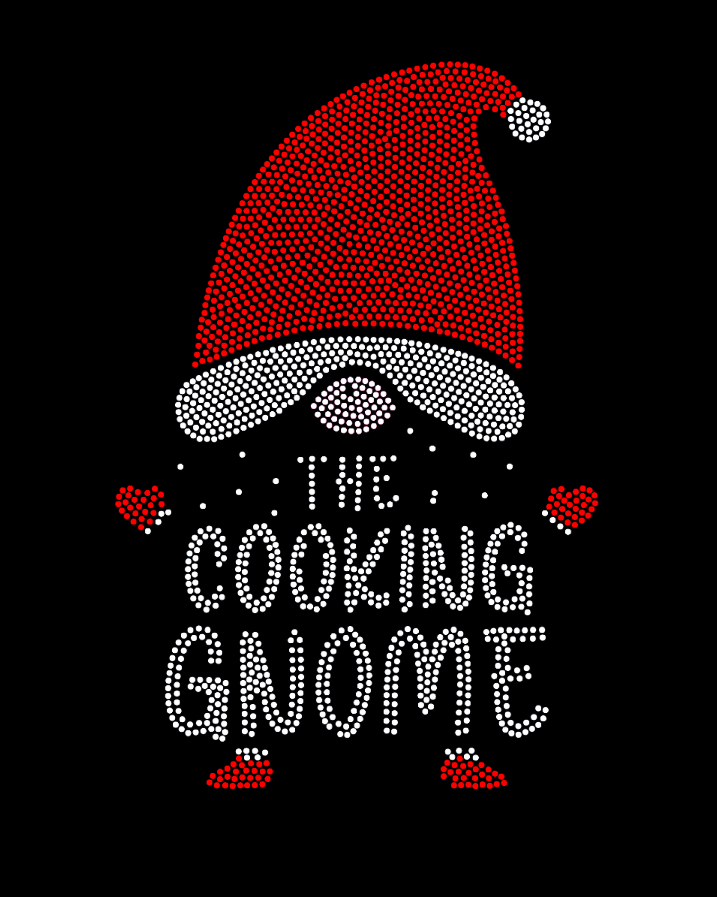 The Cooking Gnome Holiday Spangled Women’s Relaxed Crew Neck T-Shirt