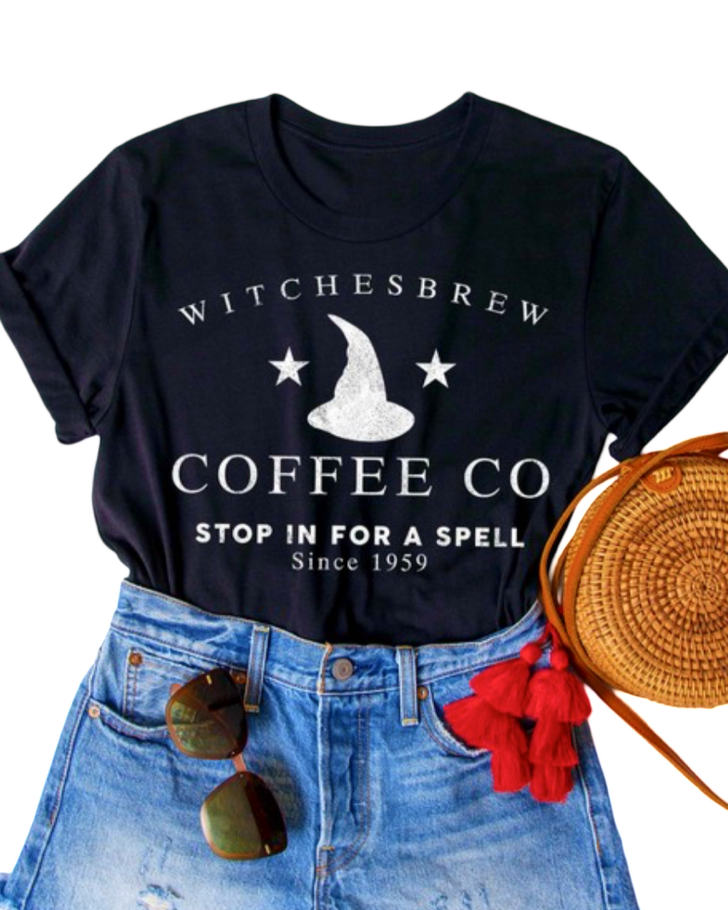 Witches Brew Coffee Co Stop In For A Spell Graphic T-Shirt