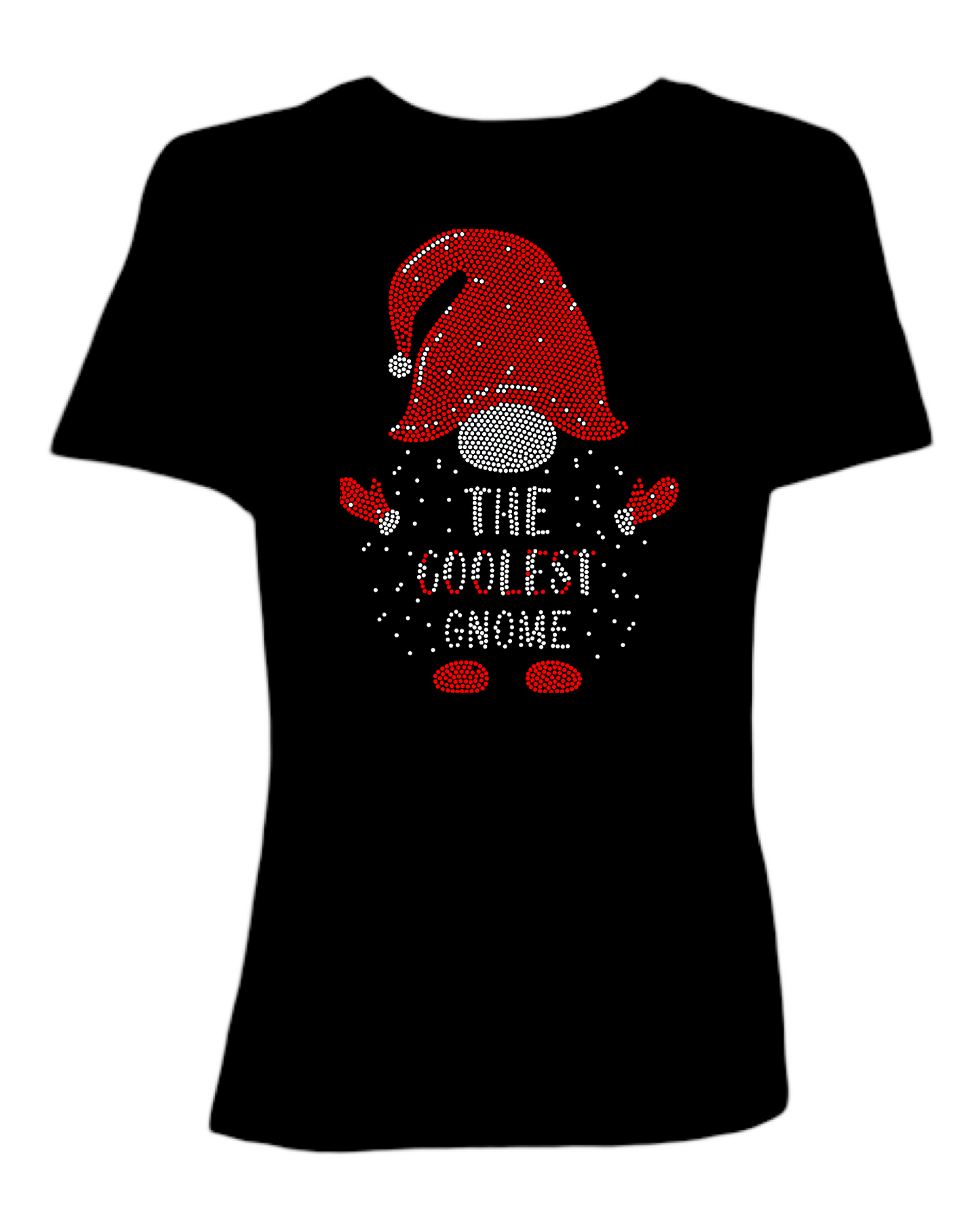 The Coolest Gnome Holiday Spangled Women’s Relaxed Crew Neck T-Shirt