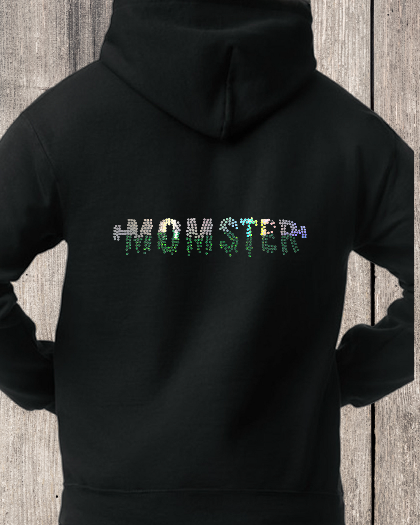 Momster Spangled Tops On Black Apparel