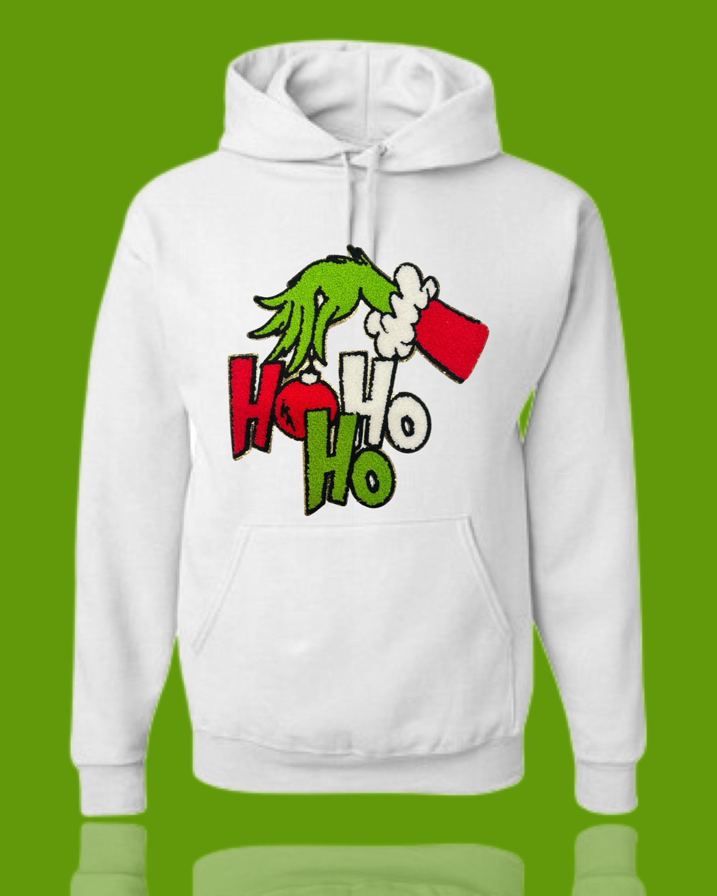 Ho Ho Ho Green Man Chenille Shirt