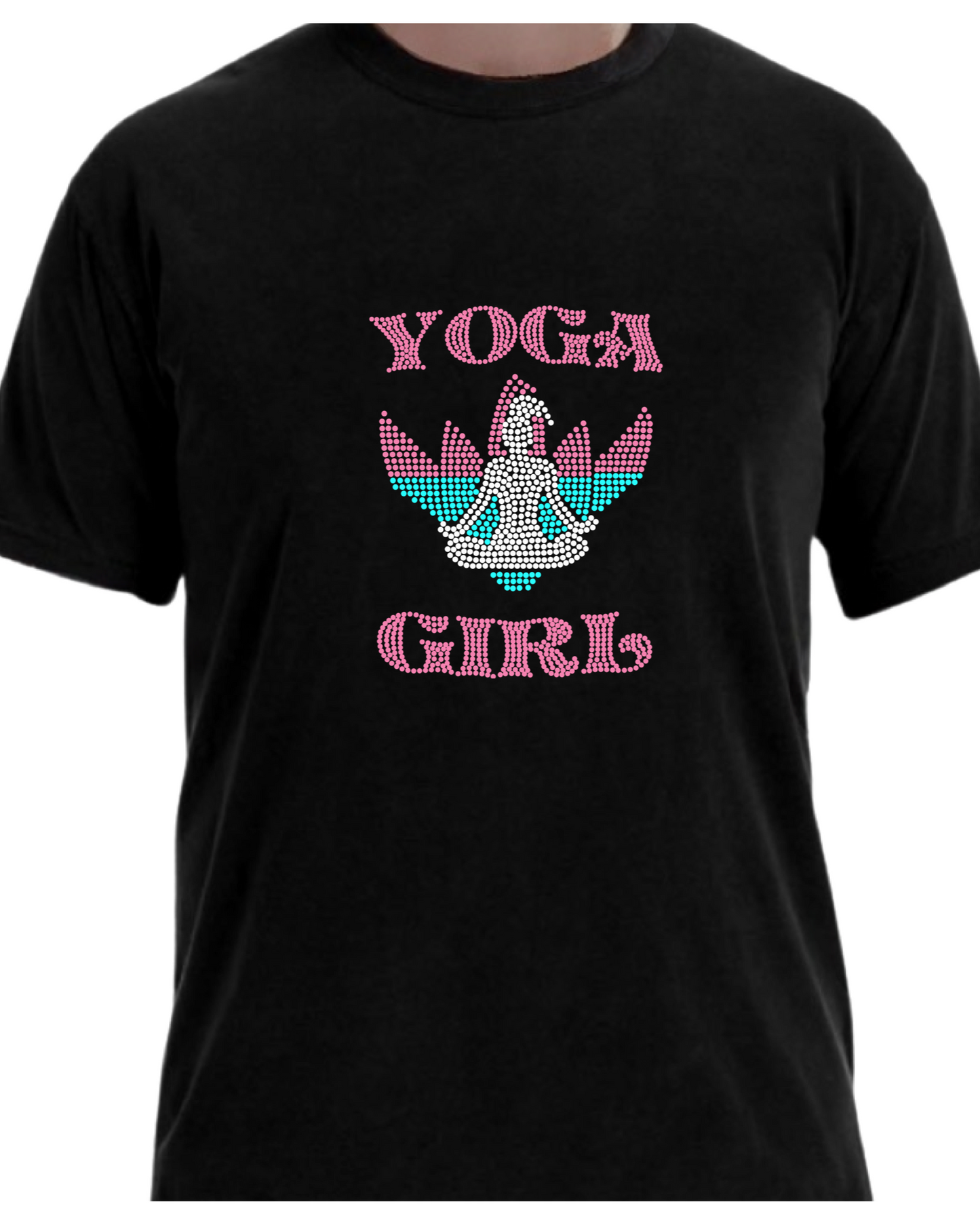 Yoga Girl - 3 Color Rhinestone Design