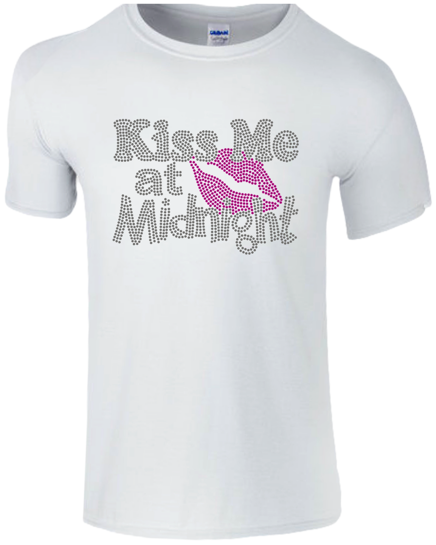 Kiss Me At Midnight Rhinestone Unisex T-Shirt