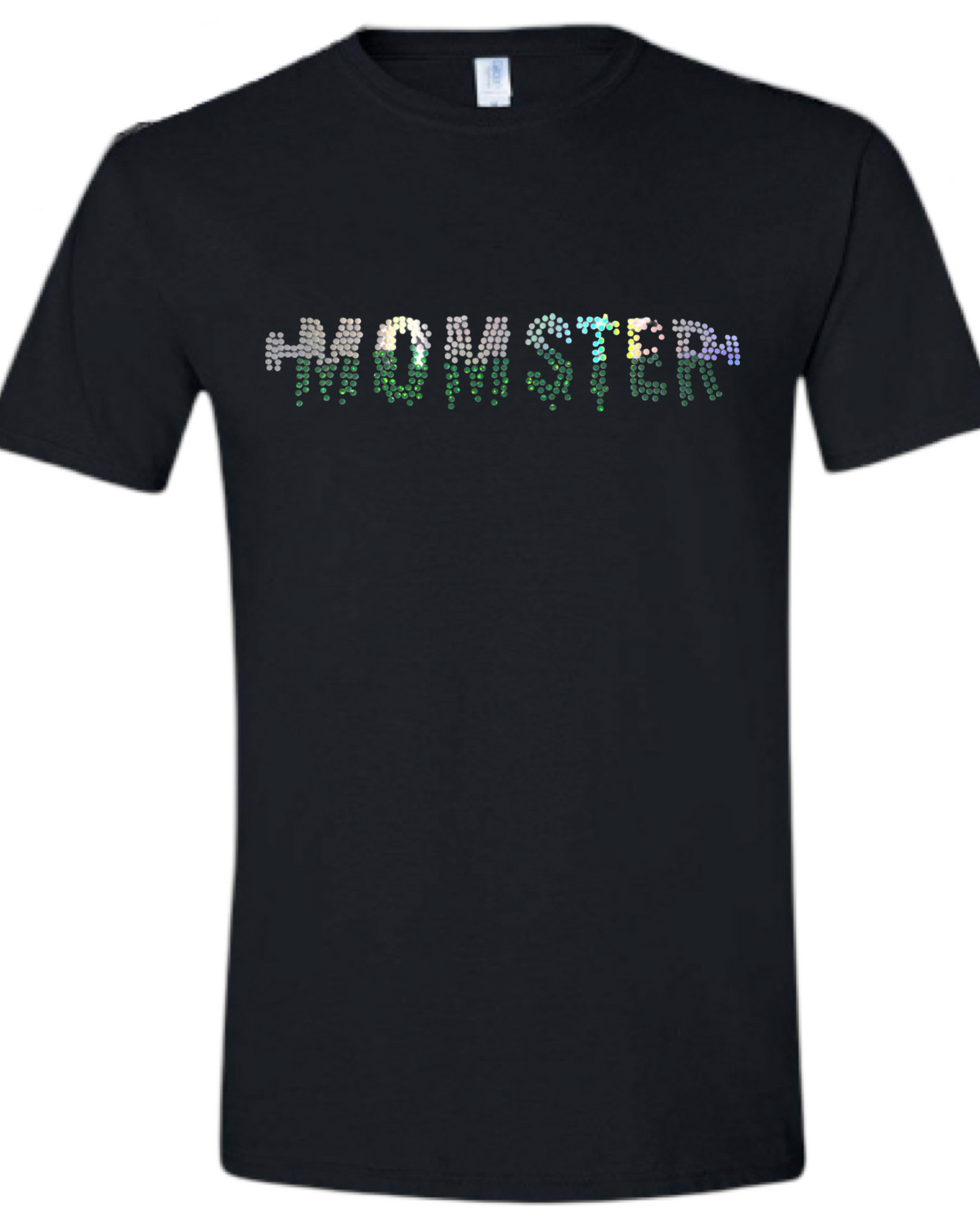 Momster Spangled Tops On Black Apparel