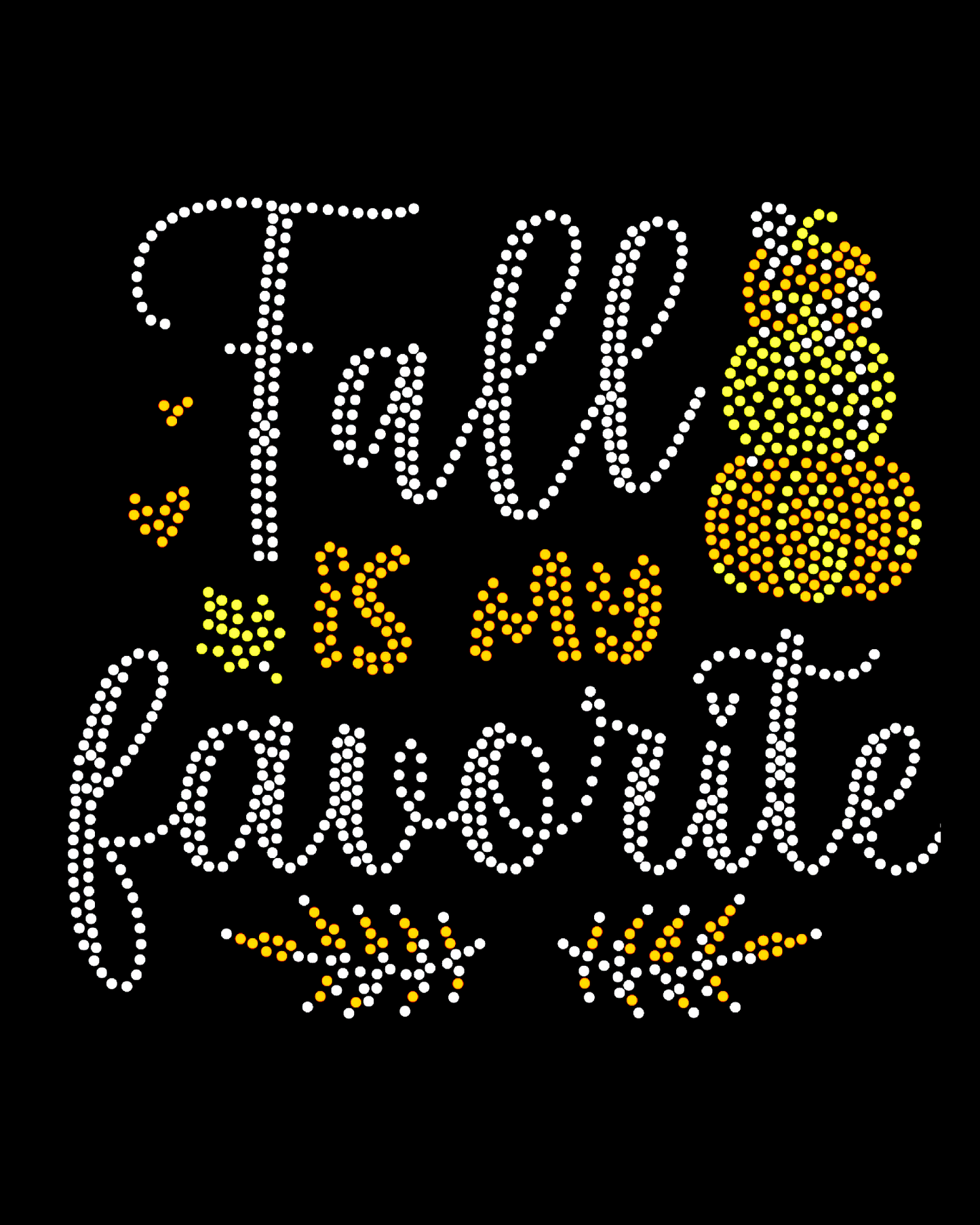 Fall Is My Favorite Spangled - Women’s Relaxed Crew Neck T-Shirt