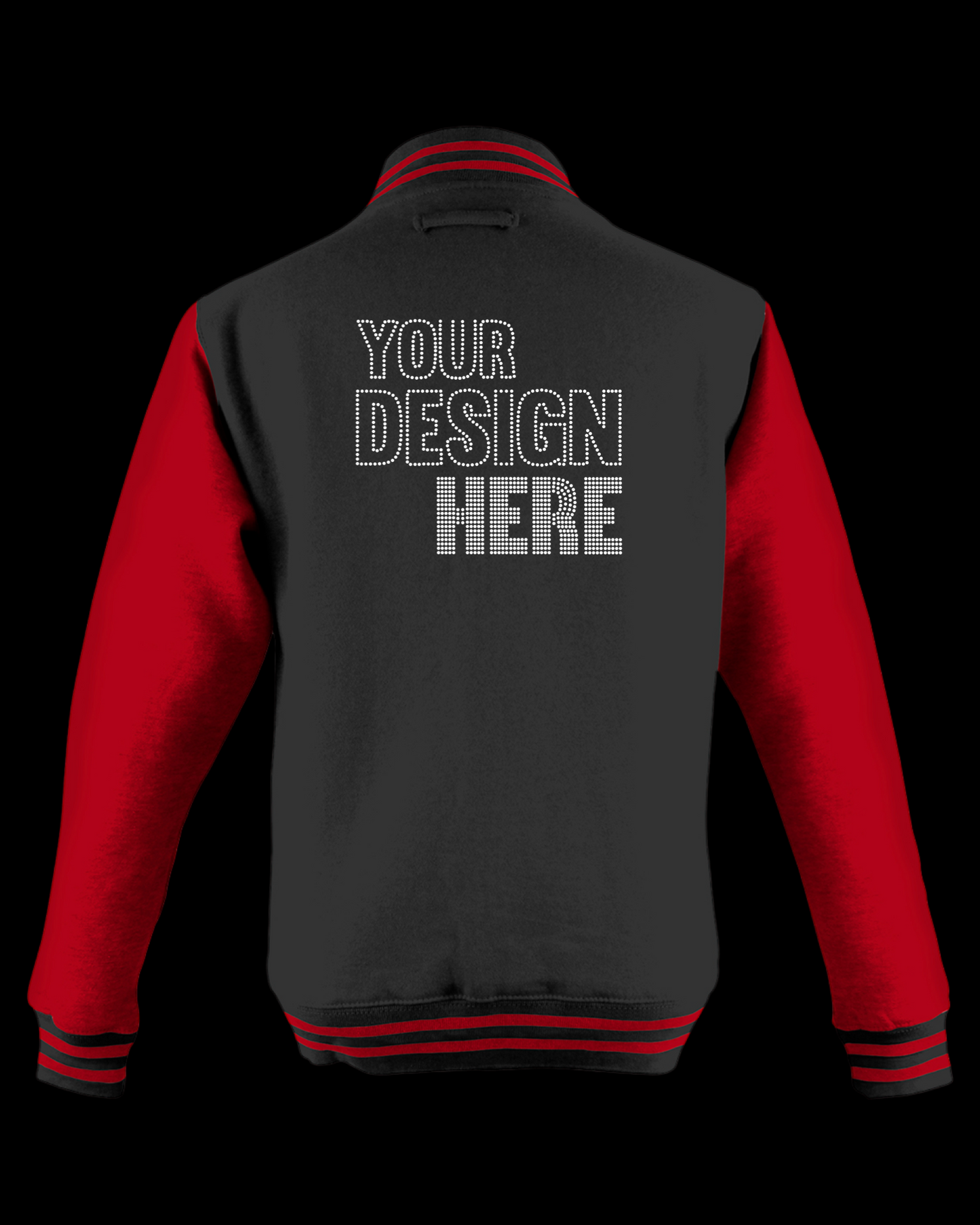 Fully Customizable Rhinestone Letterman Jacket