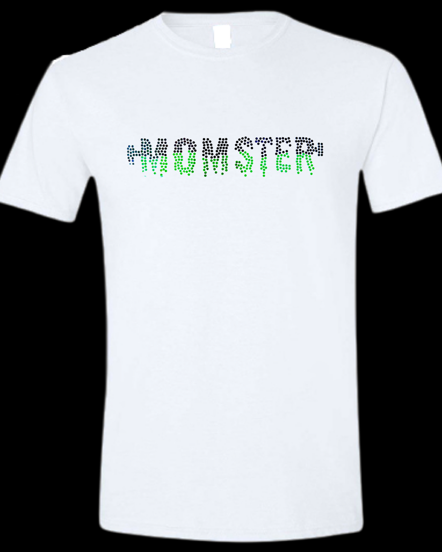 Momster Spangled Tops on White Apparel