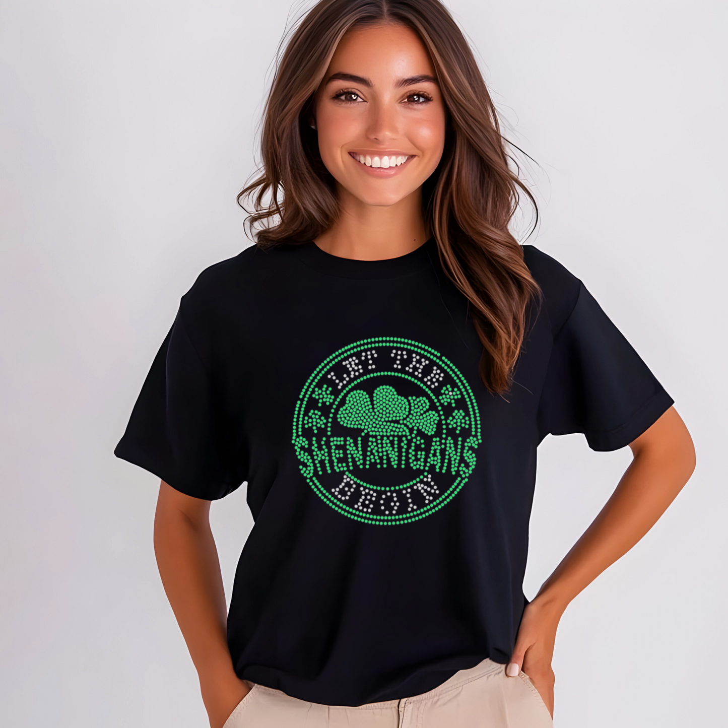 Let The Shenanigans Begin Spangle T-Shirt