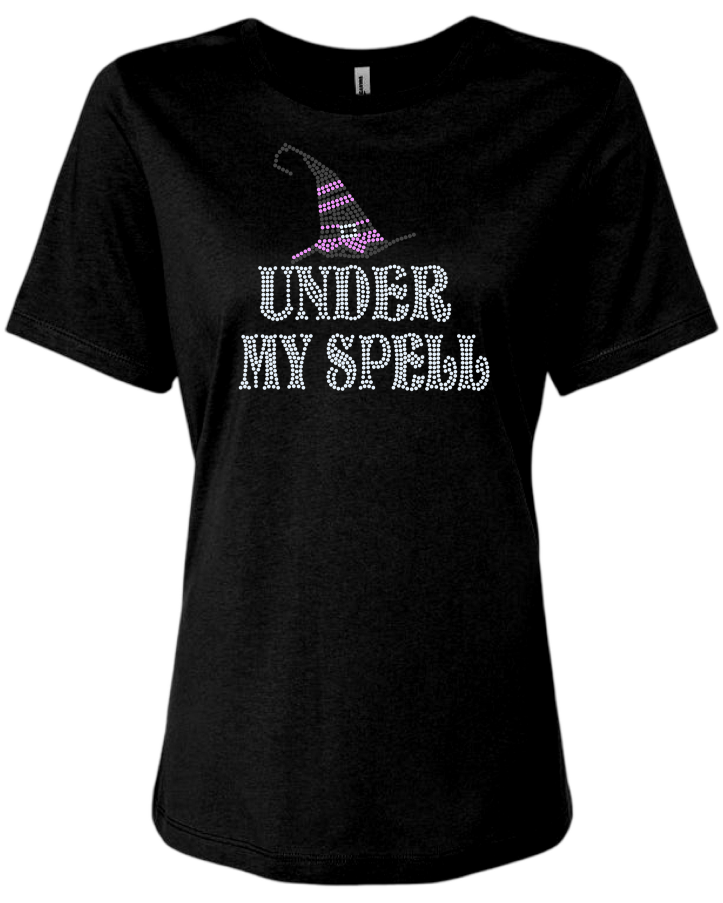 Under My Spell Rhinestone Womens Relaxed T-Shirt