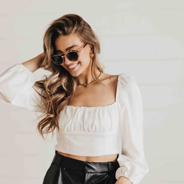 Pretty Simple  Gemma Retro Aviator Sunglasses