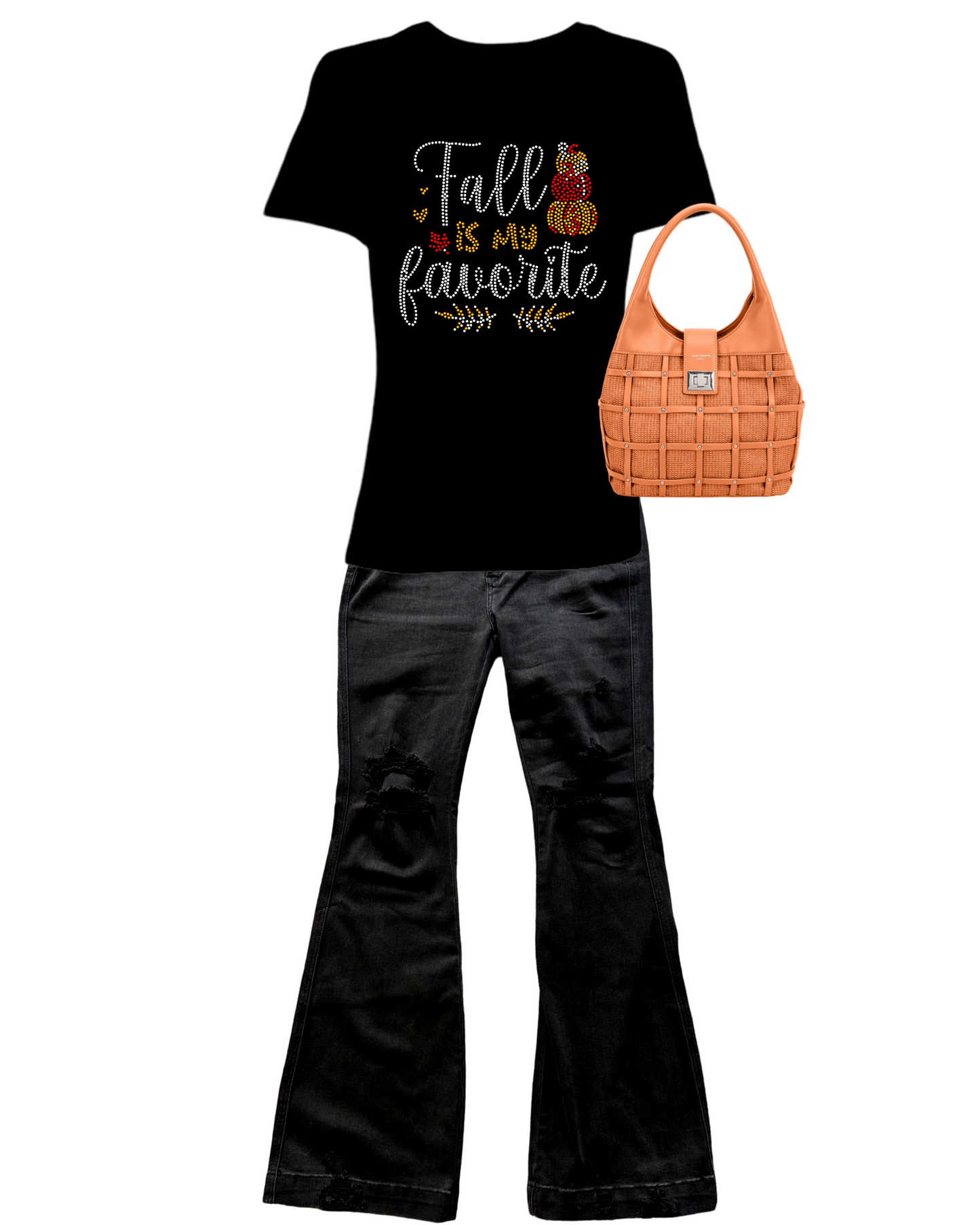 Fall Is My Favorite Spangled - Women’s Relaxed Crew Neck T-Shirt