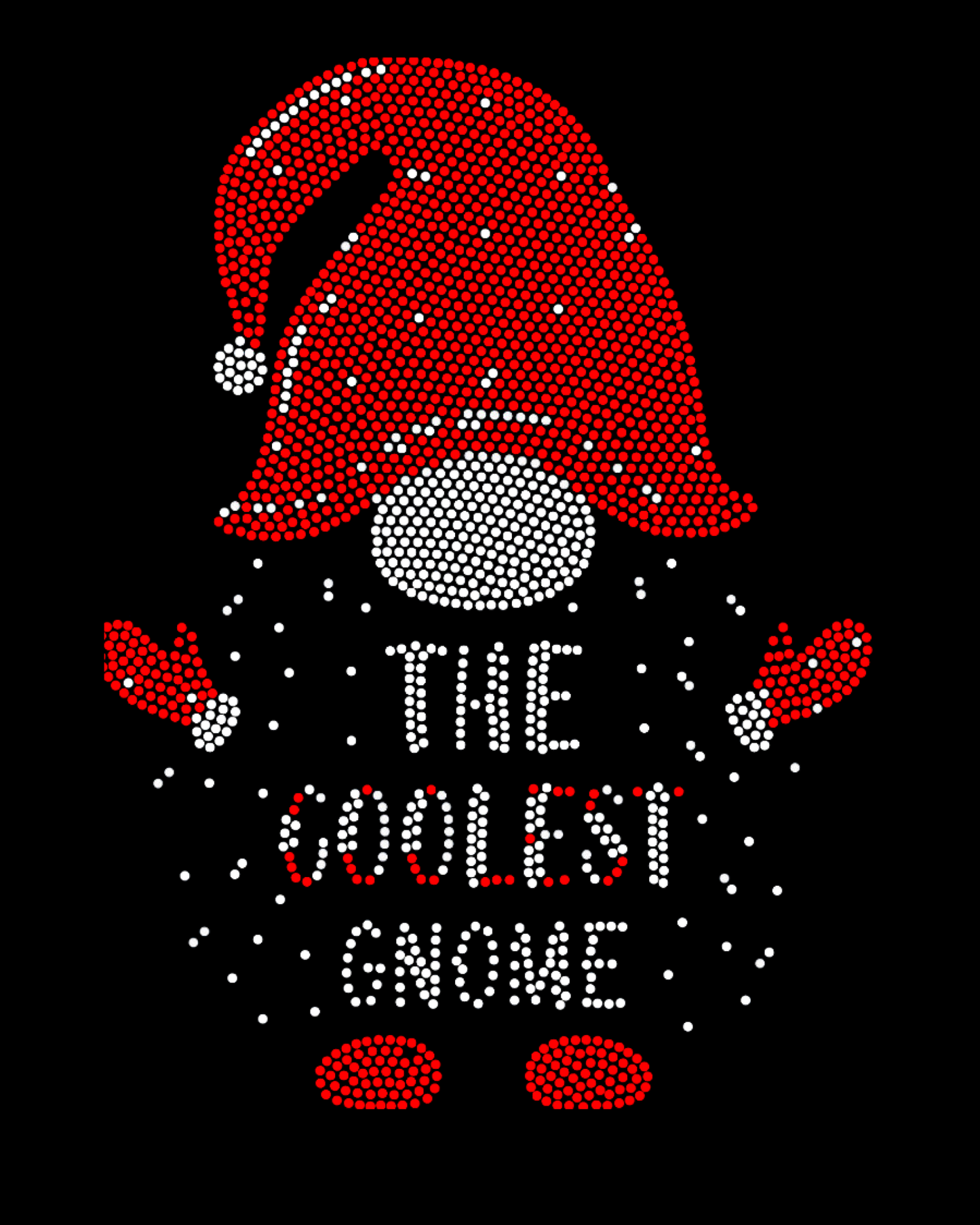 The Coolest Gnome Holiday Spangled Women’s Relaxed Crew Neck T-Shirt