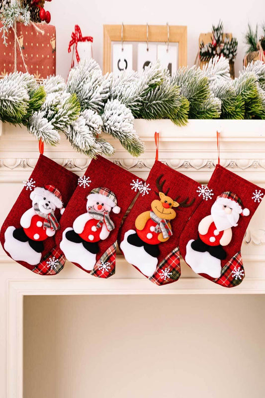 4 Pack Christmas Stockings